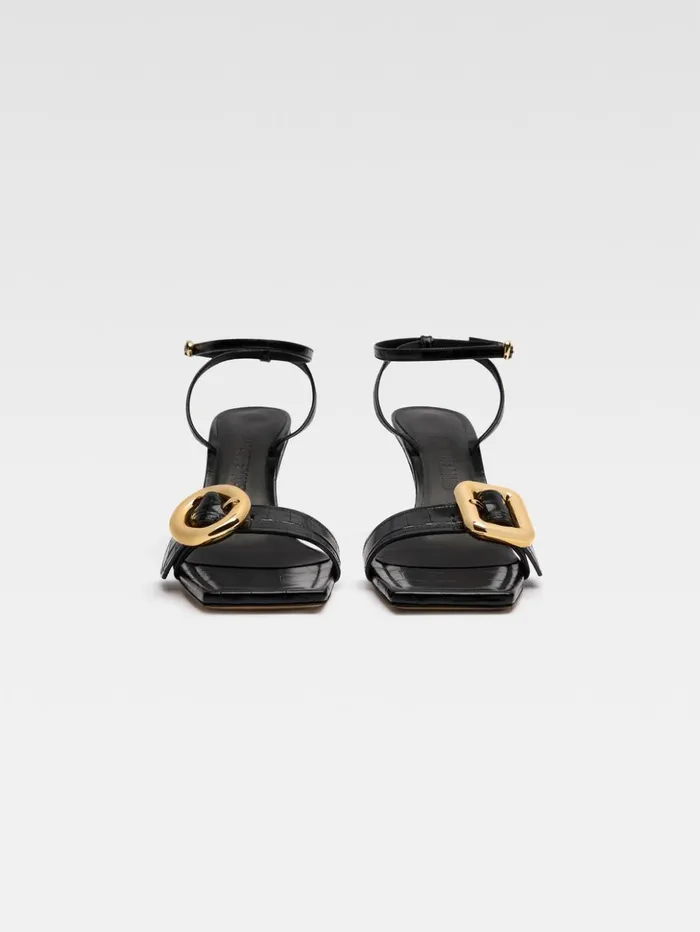 Women Shoes JACQUEMUS The Regalo Sandals Black Women Shoes JACQUEMUS The Regalo Sandals Black