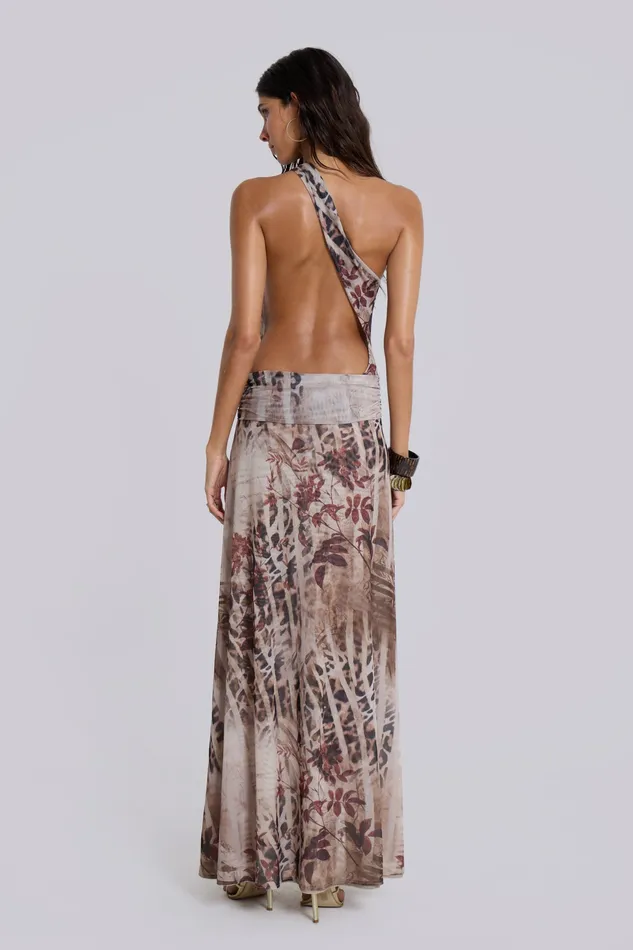 Women Shop Valentina Asymmetric Cut Out Maxi Dress Dresses Jaded London
