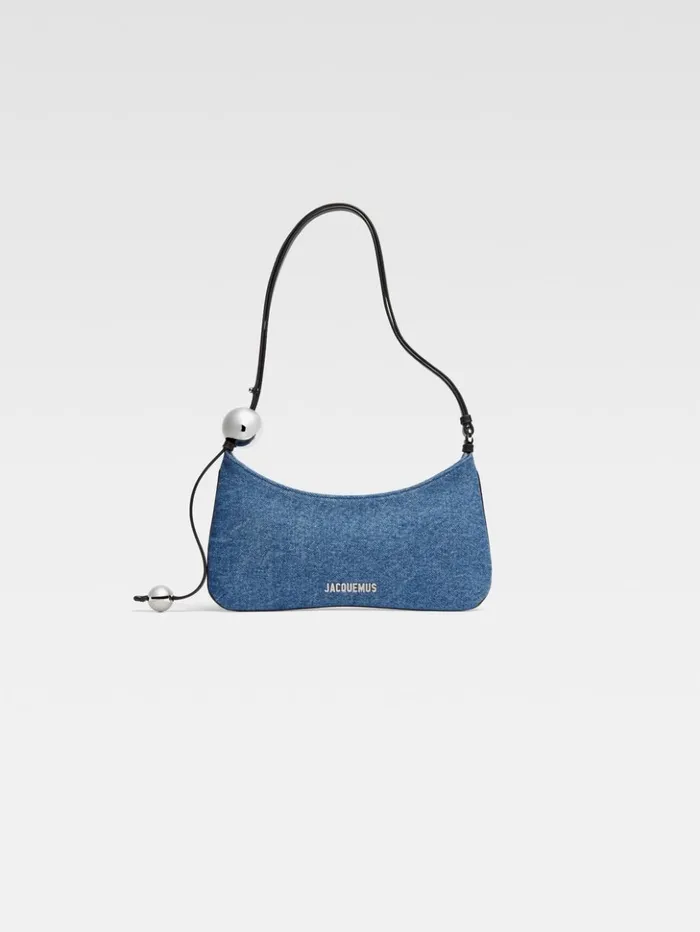 Women Shoulder Bags JACQUEMUS The Bisou Perle Blue