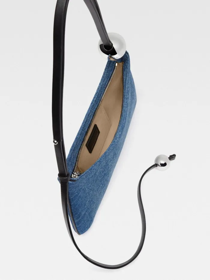 Women Shoulder Bags JACQUEMUS The Bisou Perle Blue Women Shoulder Bags JACQUEMUS The Bisou Perle Blue