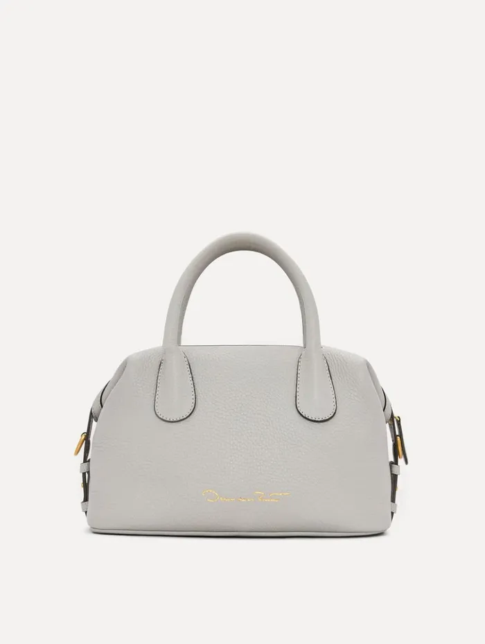 Women Signature Handbags Oscar De La Renta The Mini Dahlia Grigio Perla Women Signature Handbags Oscar De La Renta The Mini Dahlia Grigio Perla