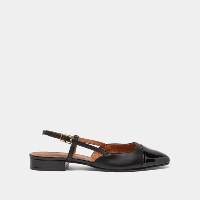 Women Slingbacks Ballet Flats Black JONAK Slingbacks