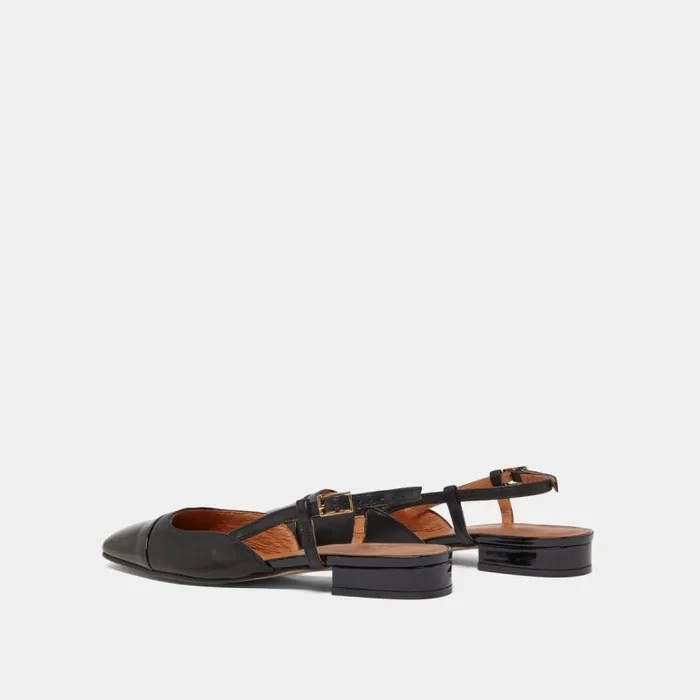Women Slingbacks Ballet Flats Black JONAK Slingbacks