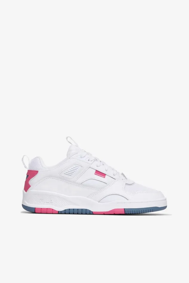 Women Sneakers Fila Corda 149 White Hot Pink Coronet Blue
