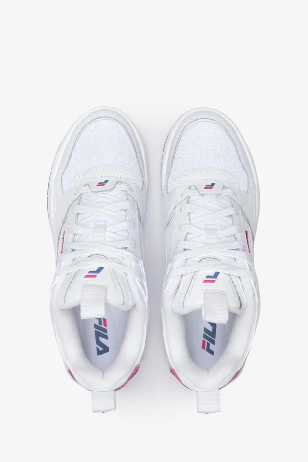 Women Sneakers Fila Corda 149 White Hot Pink Coronet Blue