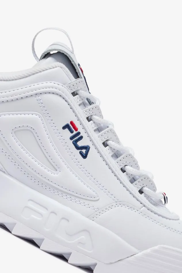 Women Sneakers Fila Disruptor 2 Premium 125 White Navy Red