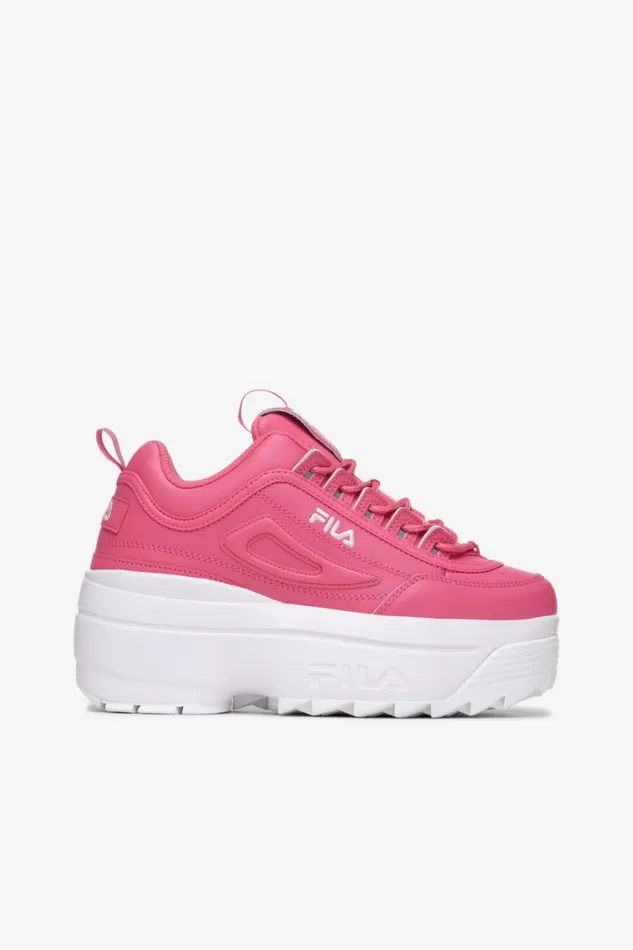 Women Sneakers Fila Disruptor 2 Wedge 661 Hot Pink Pirouette White