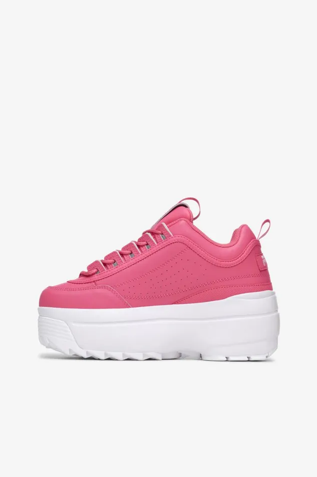 Women Sneakers Fila Disruptor 2 Wedge 661 Hot Pink Pirouette White