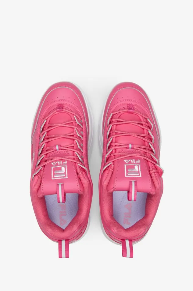 Women Sneakers Fila Disruptor 2 Wedge 661 Hot Pink Pirouette White