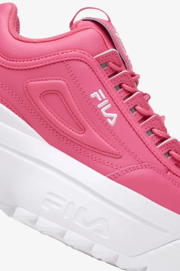 Women Sneakers Fila Disruptor 2 Wedge 661 Hot Pink Pirouette White