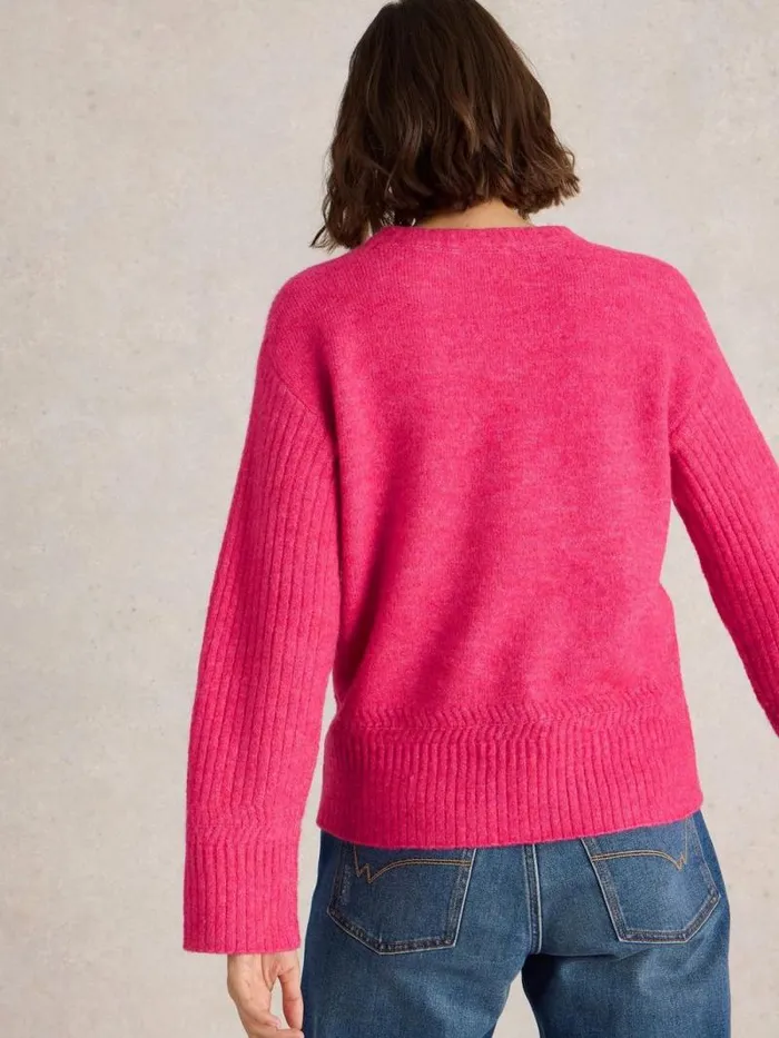 Women SOPHIA JUMPER Bright Pink White Stuff Knitwear Women SOPHIA JUMPER Bright Pink White Stuff Knitwear