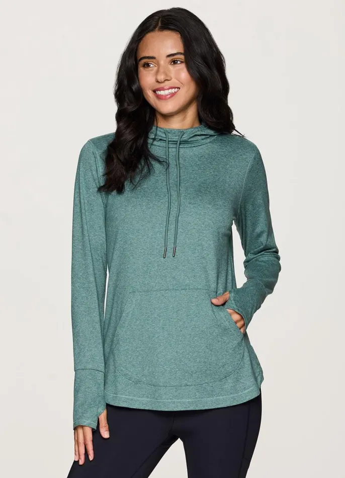 Women Studio Breathe Super Soft Hoodie Tunic Arctic RBX Active Sweatshirts