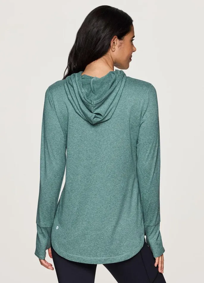 Women Studio Breathe Super Soft Hoodie Tunic Arctic RBX Active Sweatshirts