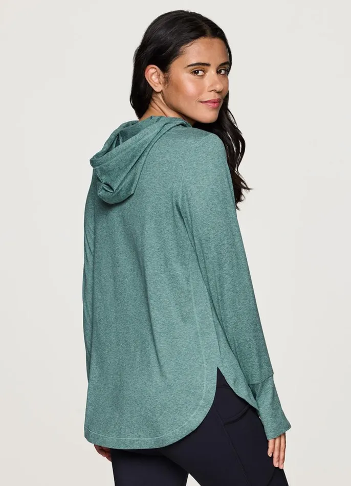 Women Studio Breathe Super Soft Hoodie Tunic Arctic RBX Active Sweatshirts