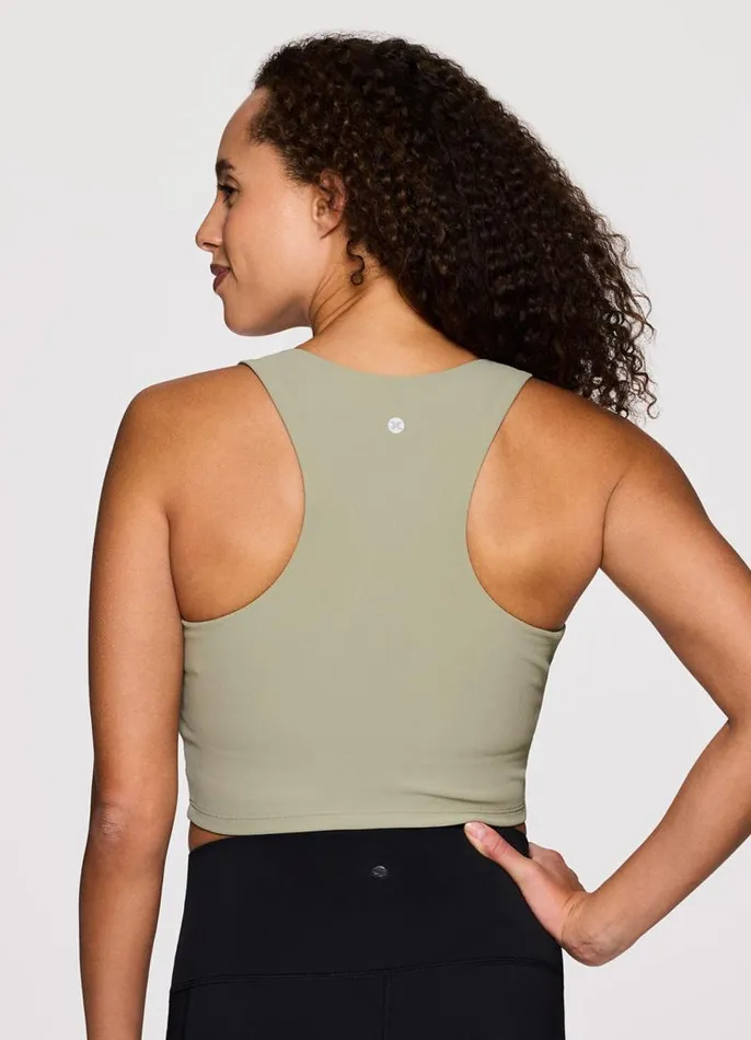 Women Studio To Street Ribbed Bra Tank Sage RBX Active Sports Bras