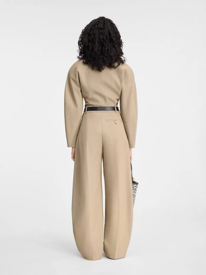 Women Suits JACQUEMUS The Ovalo Pants Beige Women Suits JACQUEMUS The Ovalo Pants Beige