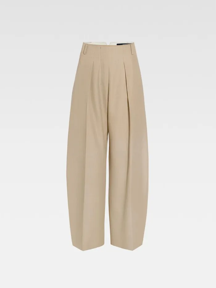 Women Suits JACQUEMUS The Ovalo Pants Beige Women Suits JACQUEMUS The Ovalo Pants Beige