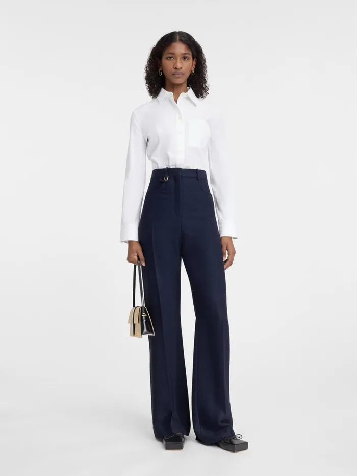 Women Suits JACQUEMUS The Sauge Pants Dark Navy