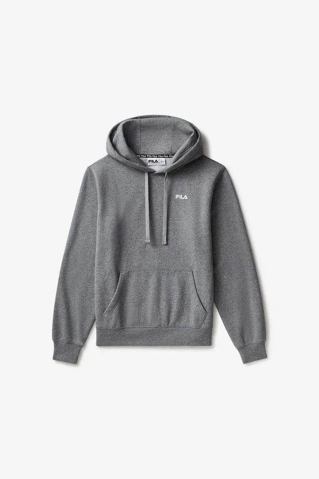 Women Sweatshirts and Hoodies Fila Sportstyle Linear Logo Hoodie 063 Varsity Heatherwhite