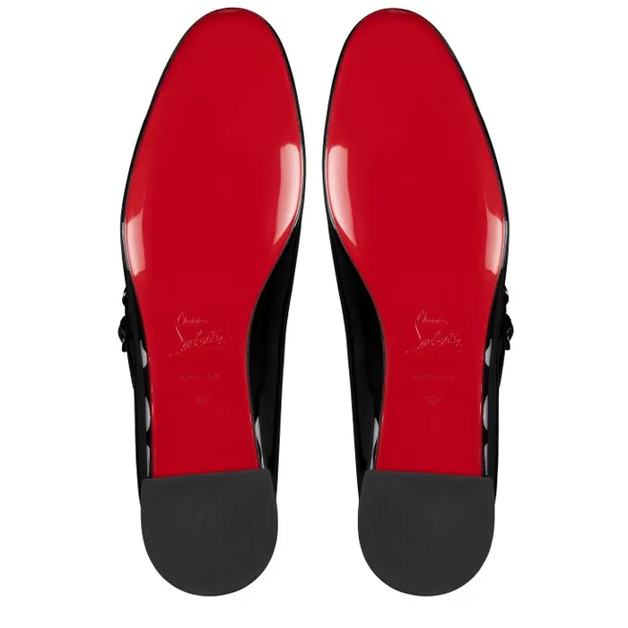 Women Sweet Jane Ballerinas 8211 Patent Calf Leather 8211 Black Christian Louboutin Flats and Loafers