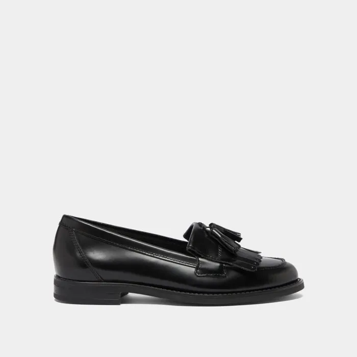 Women Tassel Loafers Black JONAK Loafers