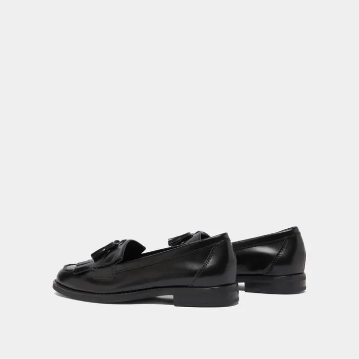 Women Tassel Loafers Black JONAK Loafers