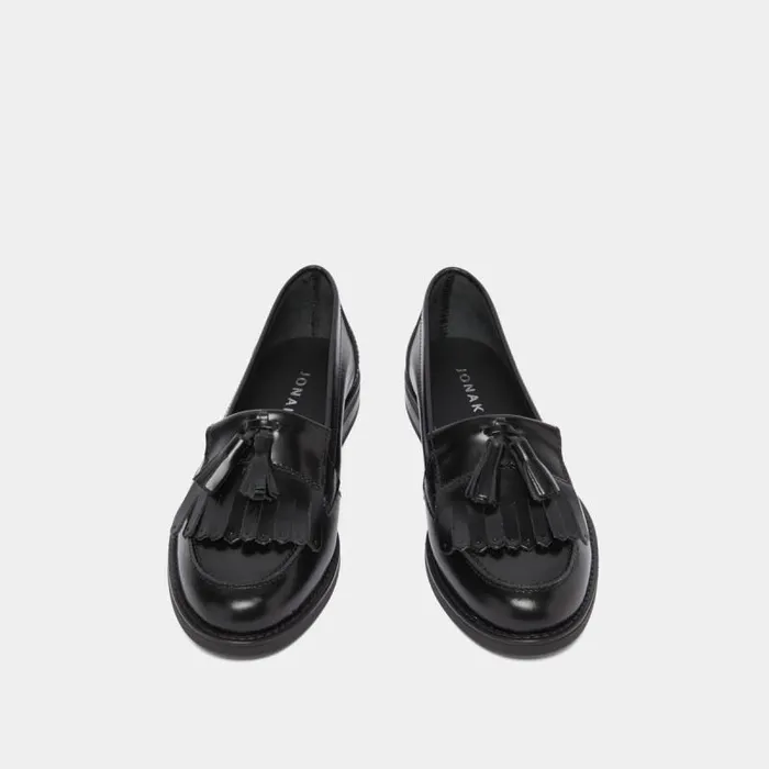 Women Tassel Loafers Black JONAK Loafers