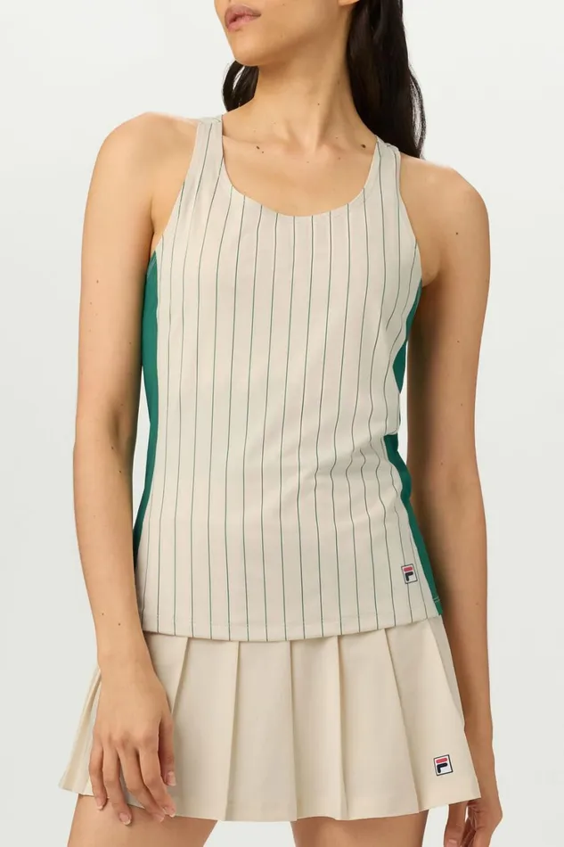 Women Tennis Fila Performance Iconic Racerback Tank 898 Angoragreen Jacket Pinstripe Women Tennis Fila Performance Iconic Racerback Tank 898 Angoragreen Jacket Pinstripe
