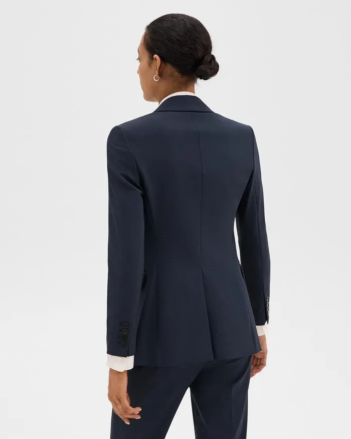 Women Theory Blazers Jackets Etiennette Blazer In Good Wool Nocturne Navy