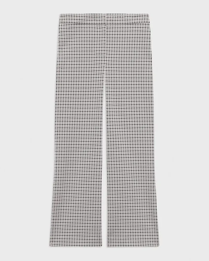 Women Theory Pants Kick Pant In Stretch Houndstooth Knit Cinder Multi