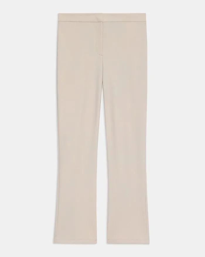 Women Theory Pants Slim Kick Pant In Precision Ponte Putty