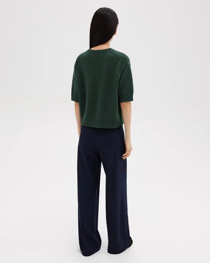 Women Theory Pants StraightLeg 5Pocket Pant In Stretch Flannel Dark Navy