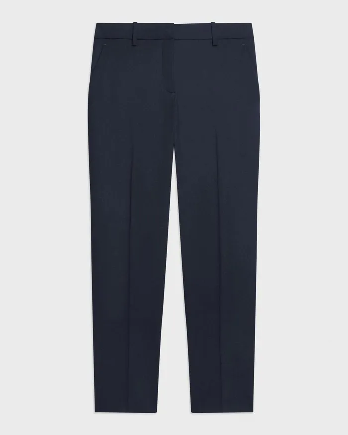 Women Theory Pants Treeca Pant In Good Wool Nocturne Navy