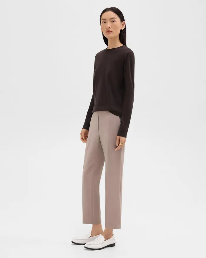 Women Theory Pants Treeca PullOn Pant In Admiral Crepe Cinder