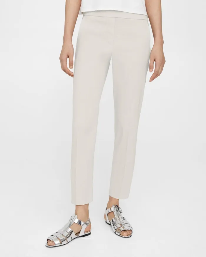 Women Theory Pants Treeca PullOn Pant In Good Linen Sand