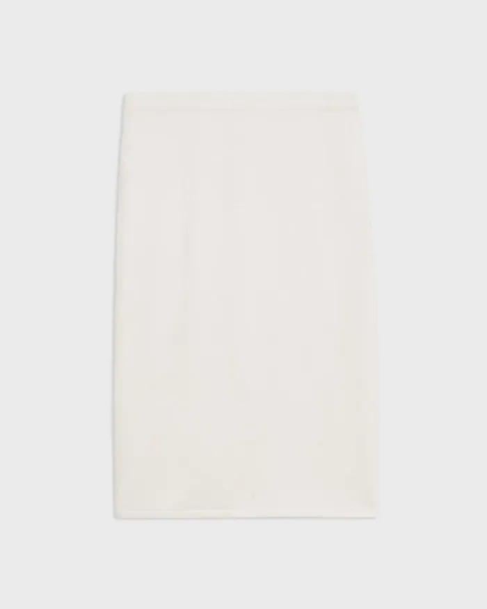 Women Theory Skirts Slim Pencil Skirt In Regal Wool New Ivory