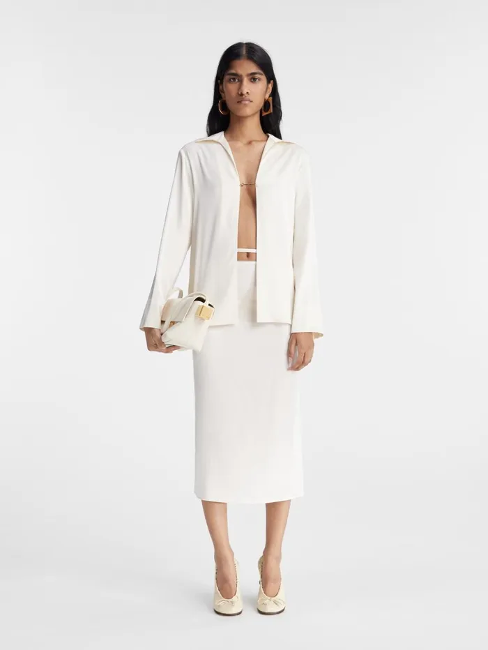 Women Tops and Shirts JACQUEMUS The Notte Shirt Offwhite