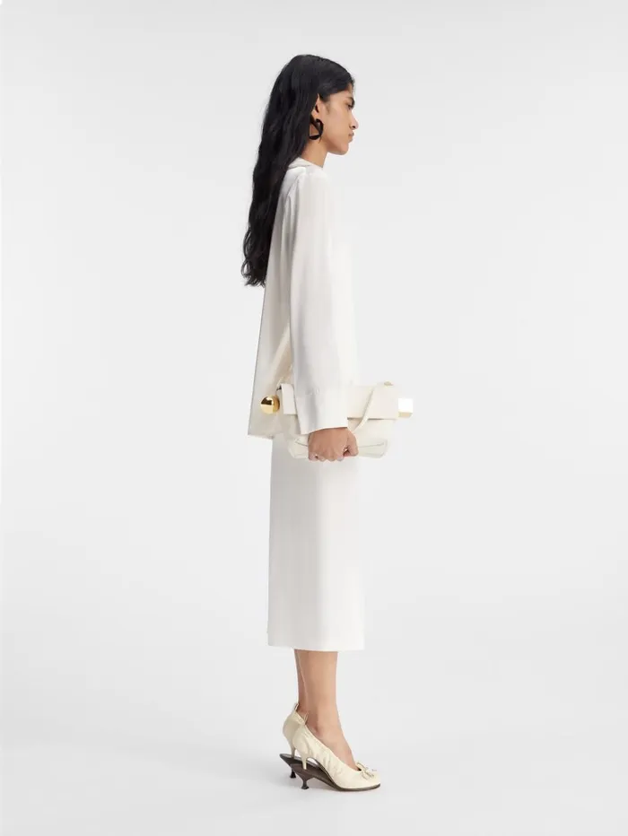 Women Tops and Shirts JACQUEMUS The Notte Shirt Offwhite Women Tops and Shirts JACQUEMUS The Notte Shirt Offwhite