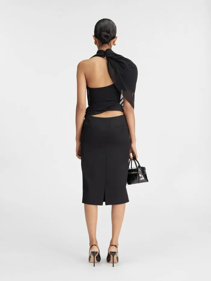 Women Tops and Shirts JACQUEMUS The Pablo Top Black Women Tops and Shirts JACQUEMUS The Pablo Top Black