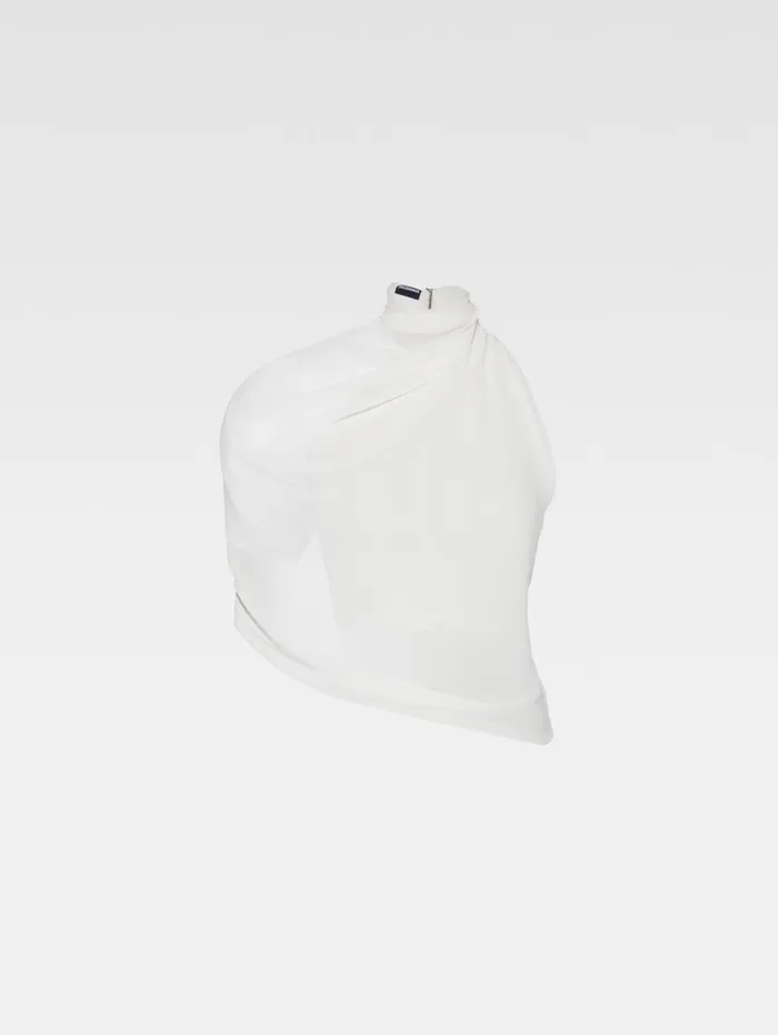 Women Tops and Shirts JACQUEMUS The Pablo Top White Women Tops and Shirts JACQUEMUS The Pablo Top White