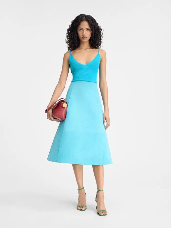 Women Tops and Shirts JACQUEMUS The Spallina Knit Turquoise
