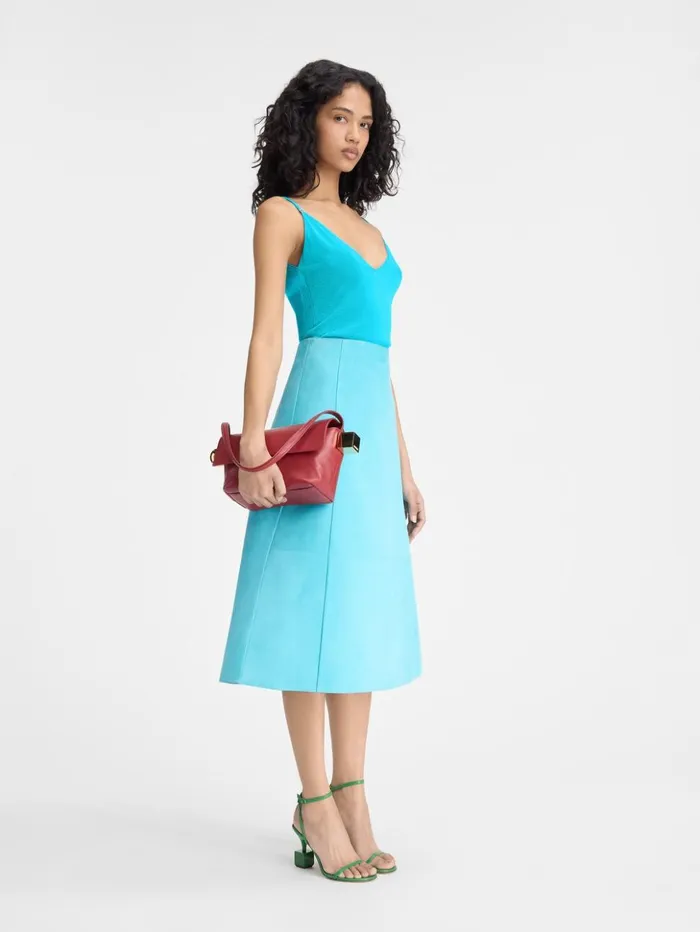 Women Tops and Shirts JACQUEMUS The Spallina Knit Turquoise Women Tops and Shirts JACQUEMUS The Spallina Knit Turquoise