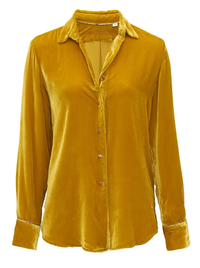 Women Tops Robert Graham CARRIE LONG SLEEVE SHIRT Gold