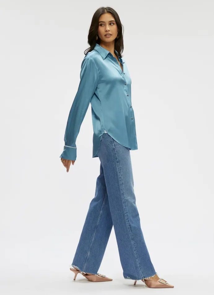 Women Tops Robert Graham GABRIELA SHIRT Steel