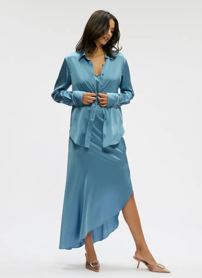 Women Tops Robert Graham GABRIELA SHIRT Steel