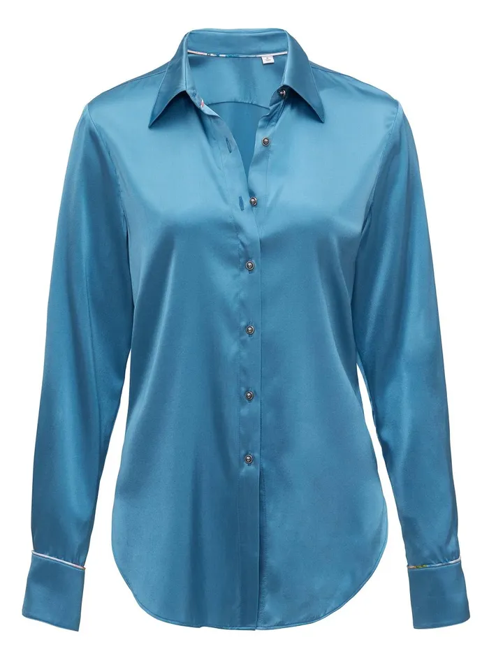 Women Tops Robert Graham GABRIELA SHIRT Steel