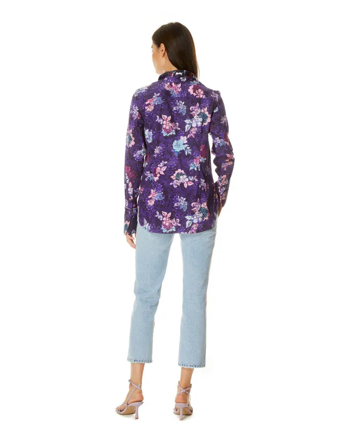 Women Tops Robert Graham PRISCILLA SHIRT Dark Purple