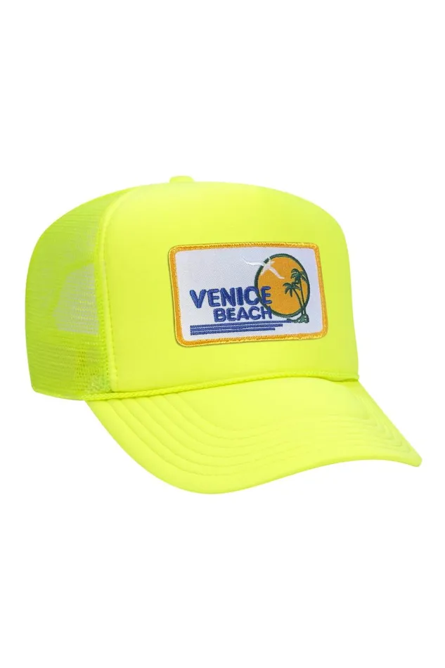 Women Trucker Hats Aviator Nation VENICE BEACH VINTAGE TRUCKER HAT Women Trucker Hats Aviator Nation VENICE BEACH VINTAGE TRUCKER HAT