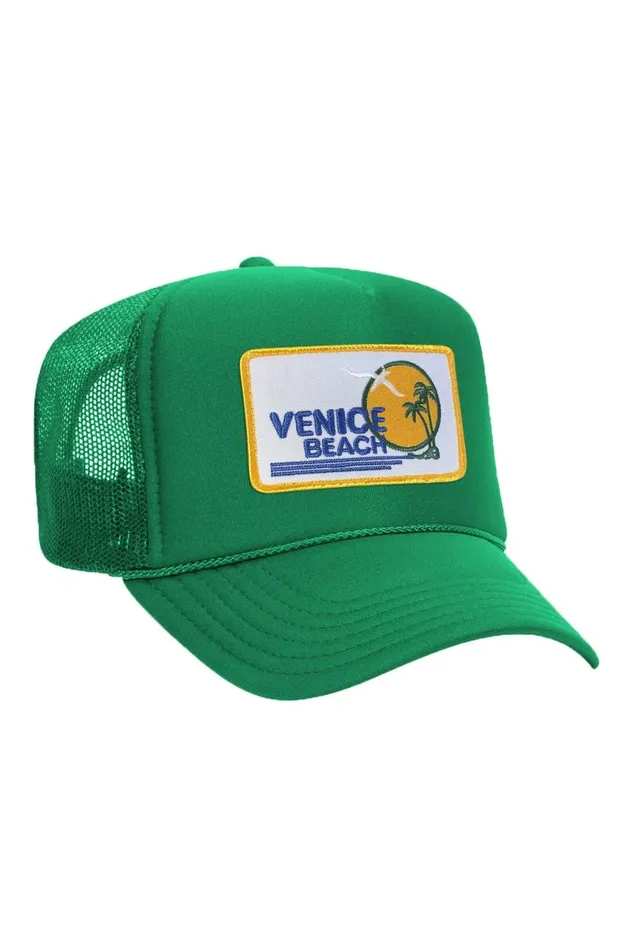 Women Trucker Hats Aviator Nation VENICE BEACH VINTAGE TRUCKER HAT Women Trucker Hats Aviator Nation VENICE BEACH VINTAGE TRUCKER HAT
