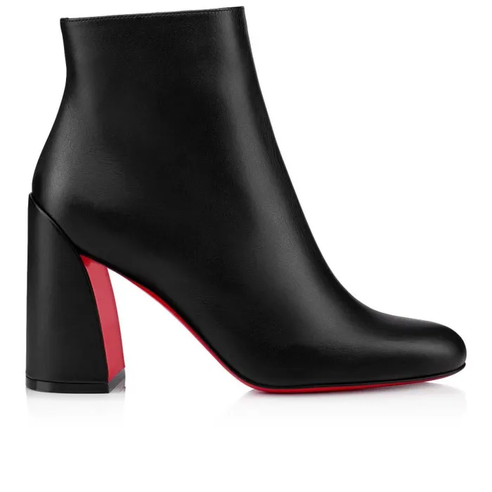 Women Turela 85 Mm Low Boots 8211 Calf Leather 8211 Black Christian Louboutin Boots